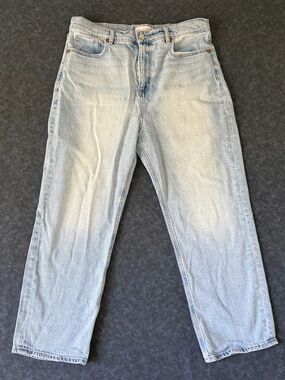 Loft The Straight Light Wash Jeans Size 10/30